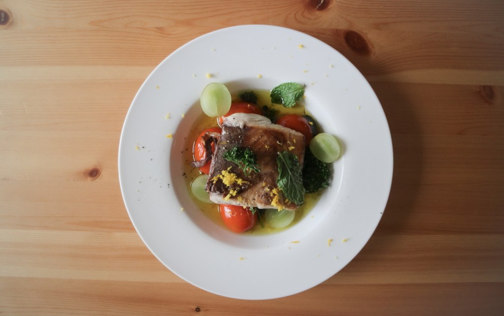 油封番茄搭配鬼頭刀 Tomato confit with Dolphin&nbsp;fish